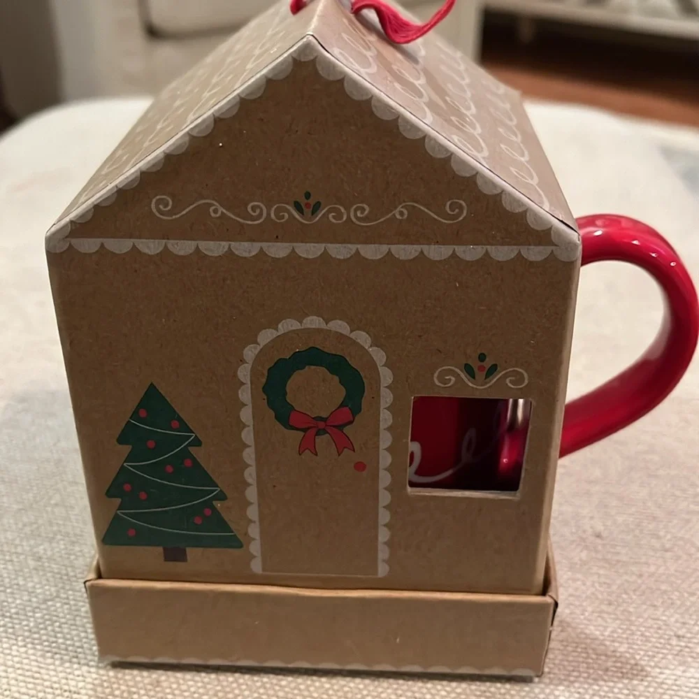 Mud Pie Merry Christmas Gingerbread House Boxed Mug/NWT